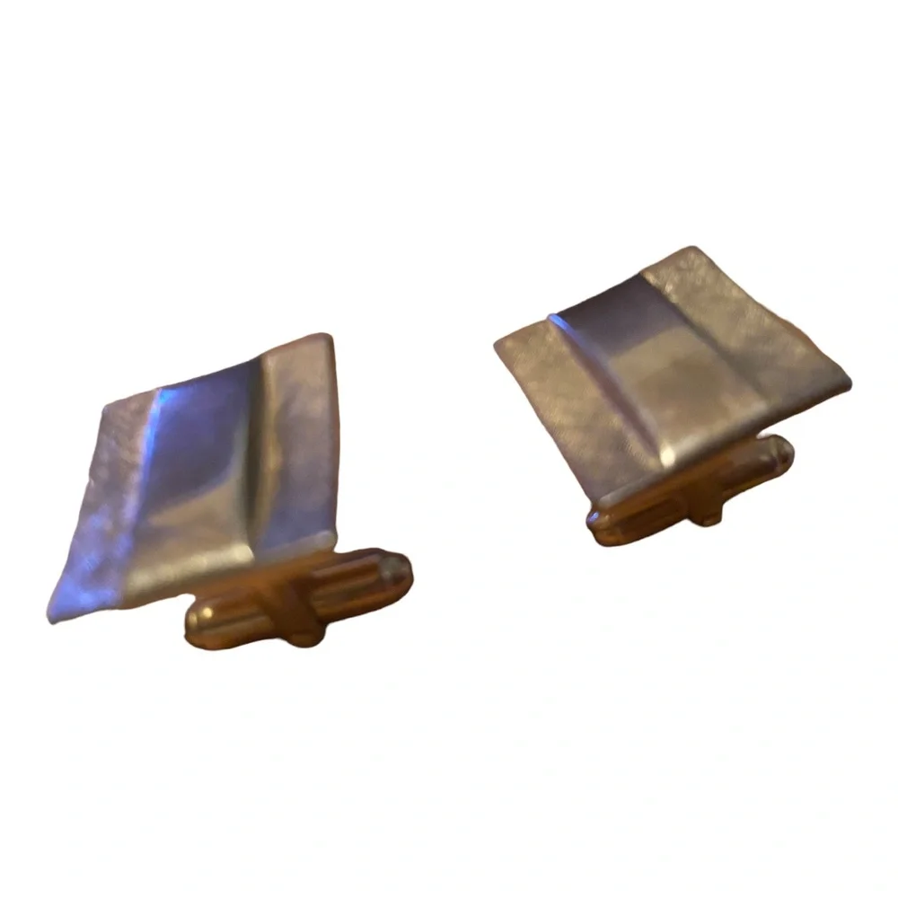 Vintage gold plated cufflinks - Picture 5 of 9
